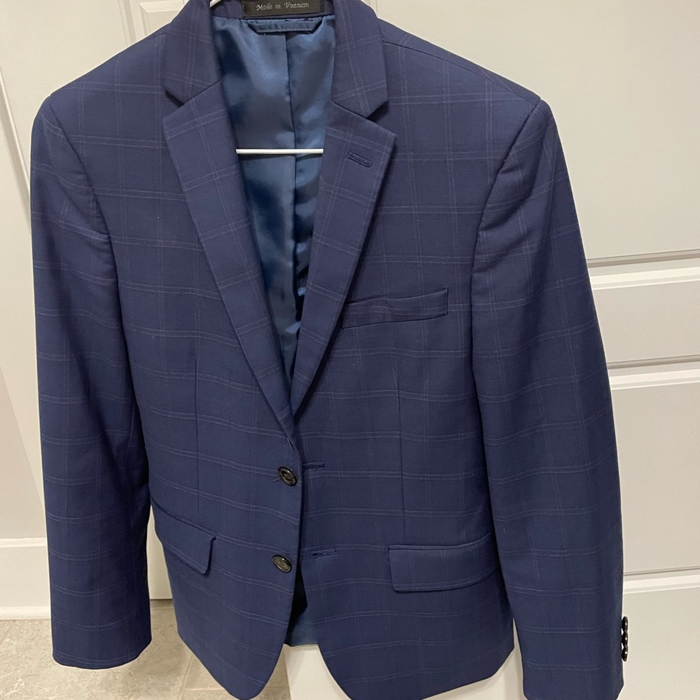 Ralph Ralph Boys navy blue strip suit set size 14